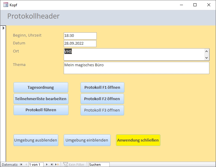 Besprechungen und Meetings